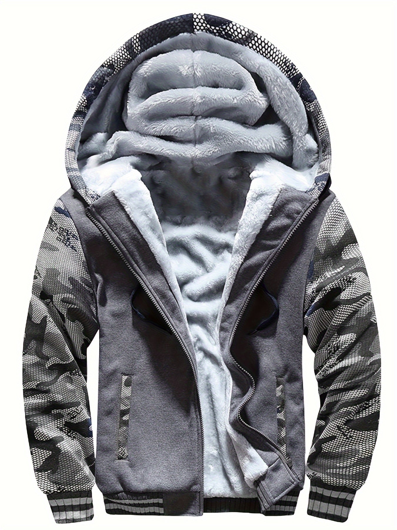 Hooded Jacket - Zip Front with Layered Lining