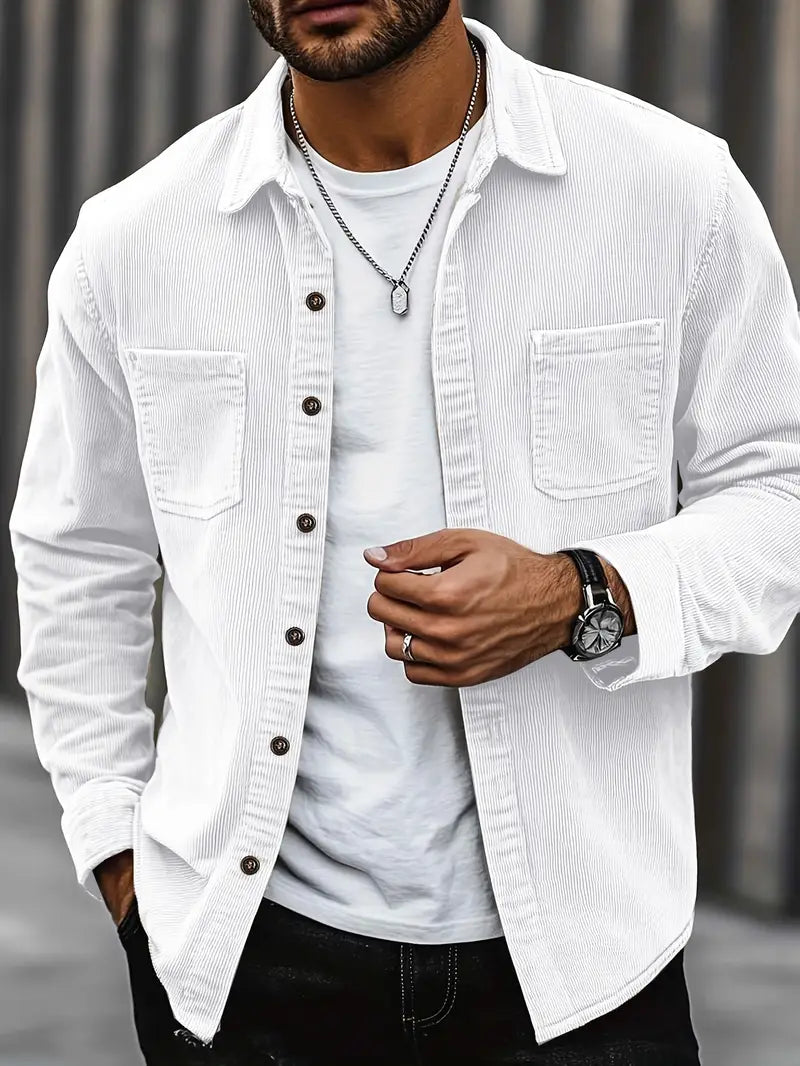 Men’s Trucker Jacket | Shirt Jacket Overshirt For Layering And Casual Wear