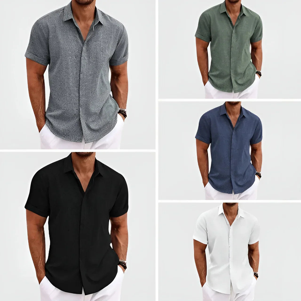 Men's Short Longsleeve Polo Shirt