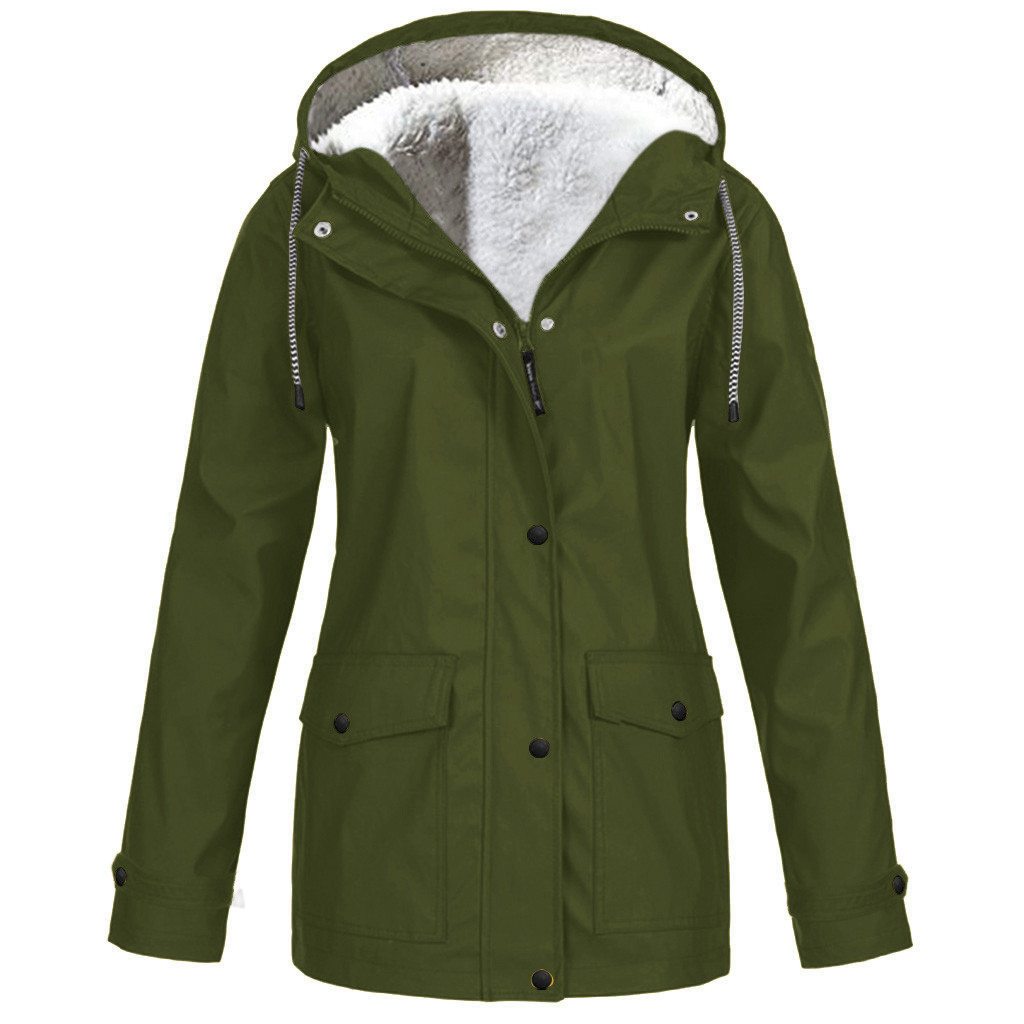 Parka Jacket | Hooded Mid Length with Pockets