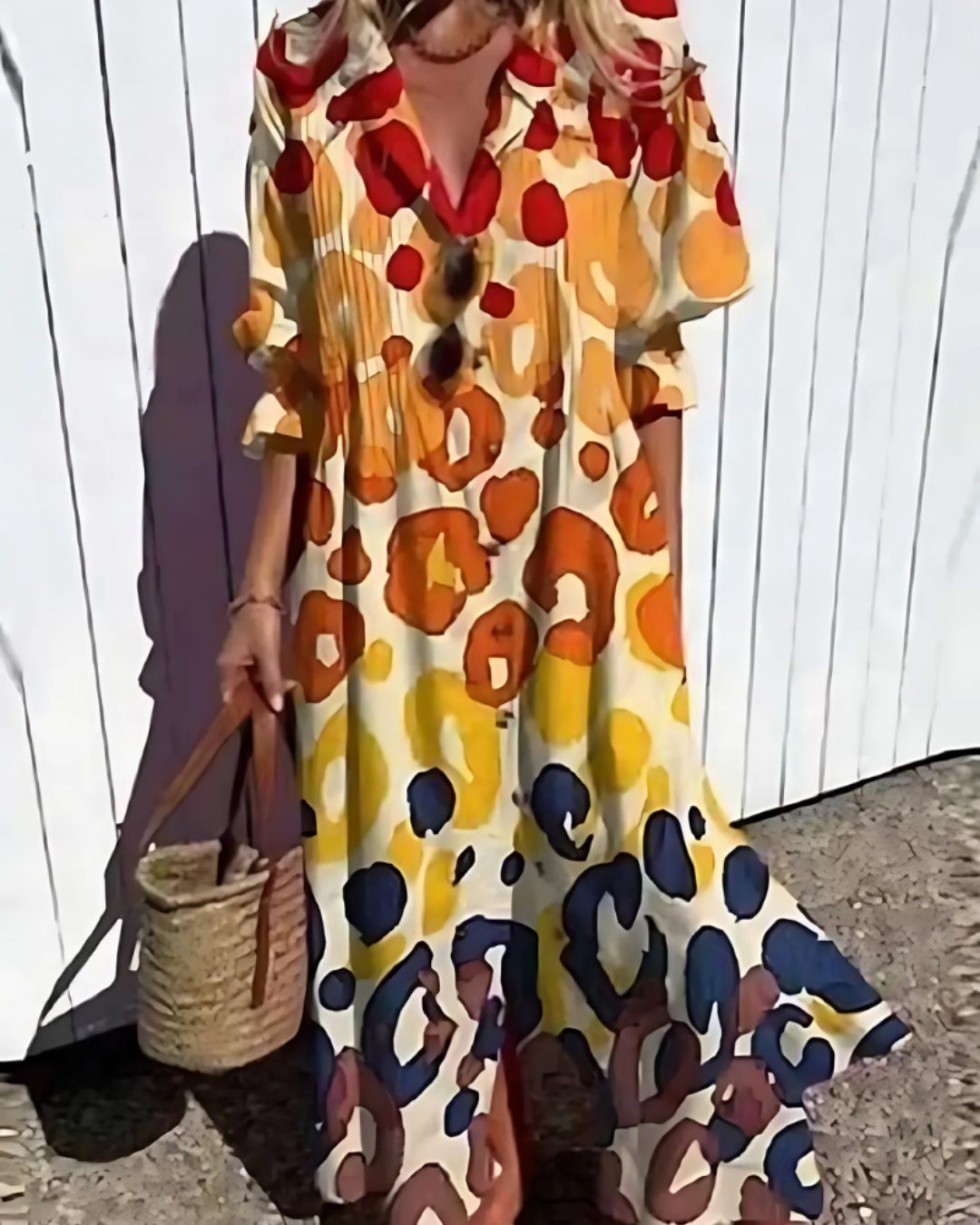 Women's Summer Shirt Wrap Maxi Dress