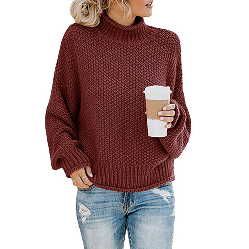 Knit Jumper | High Neck with Relaxed Fit