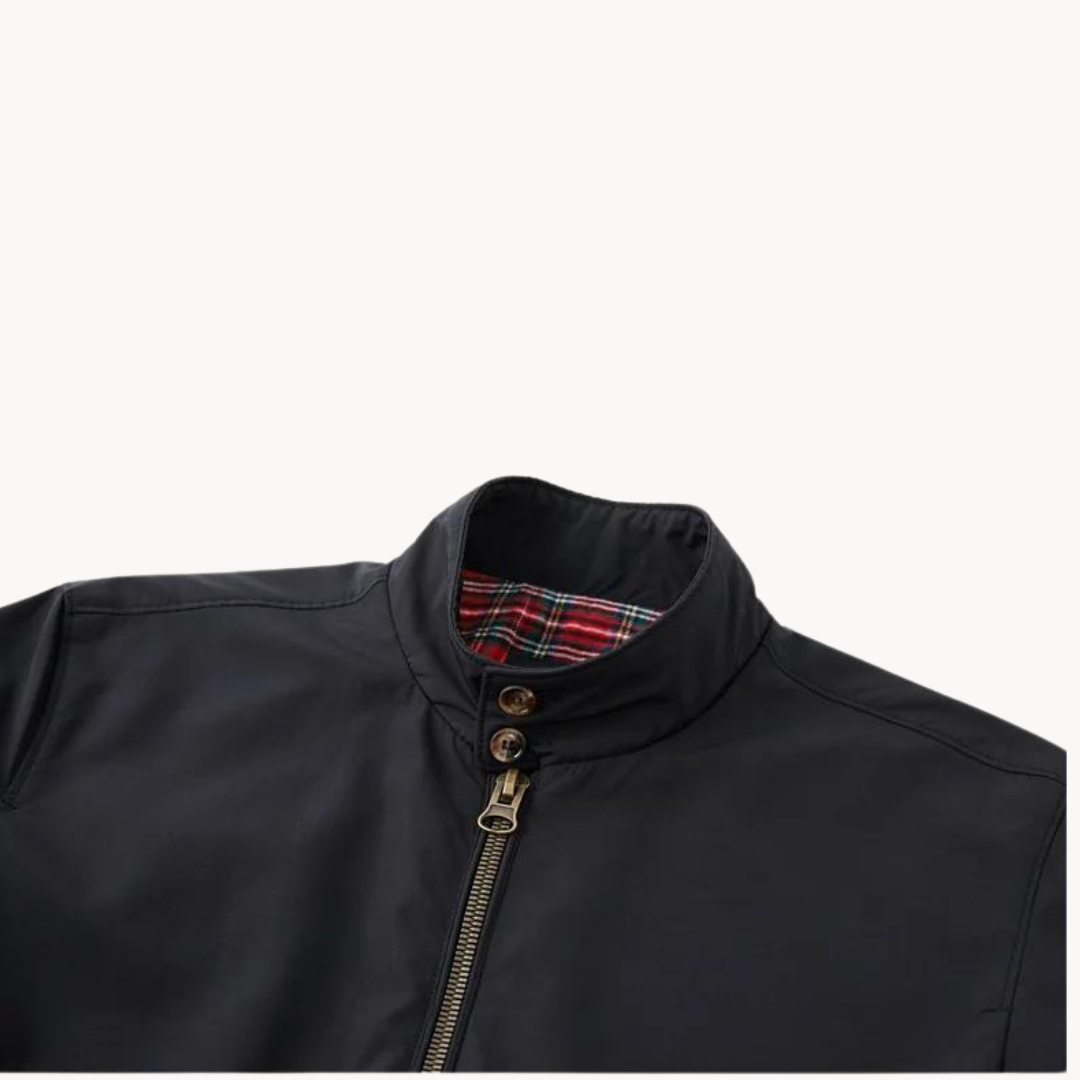 Harrington Jacket - Zip Front with Tartan Lining