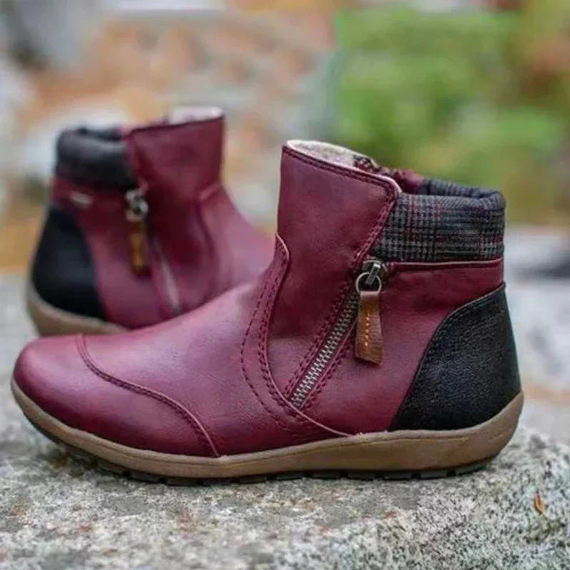Ankle Boots | Side Zip with Padded Cuff