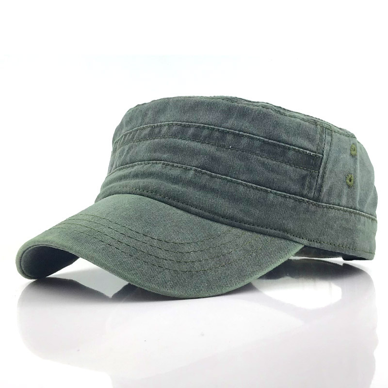Military Cap - Classic Cadet Style with Curved Brim