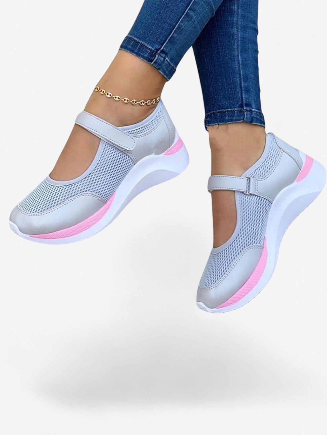 Women's Summer Sneakers with Velcro Strap
