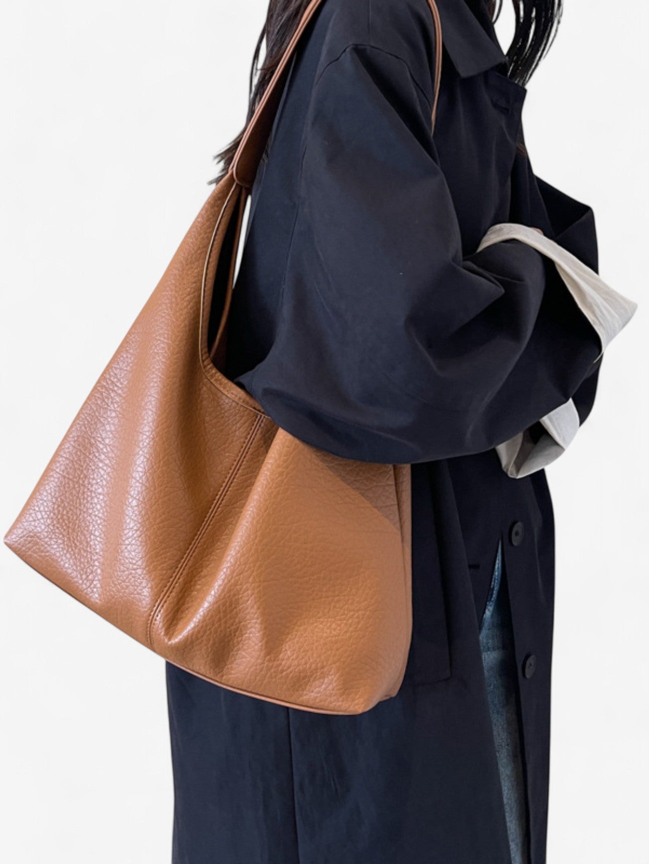 Women’s Soft Hobo Shoulder Bag Everyday Tote Handbag