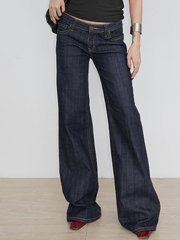 Women’s Low Rise Wide Jeans | Wide Leg Relaxed Fit