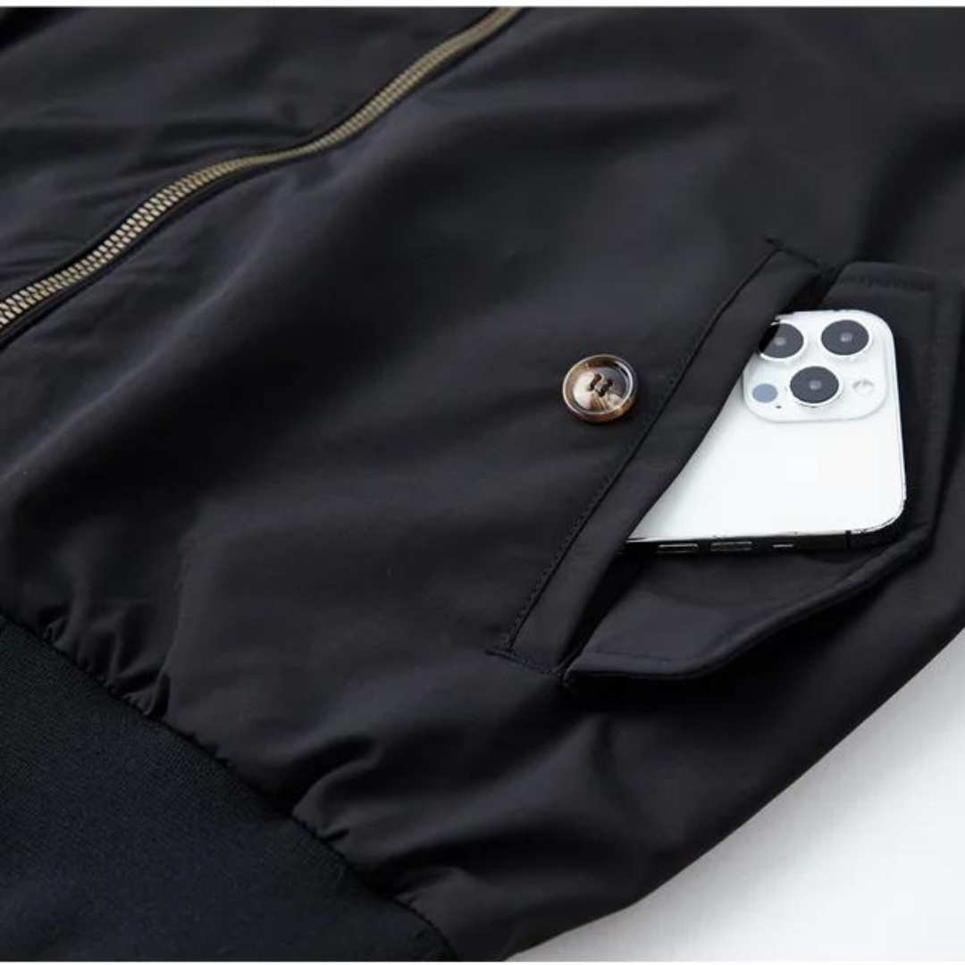 Harrington Jacket - Zip Front with Tartan Lining