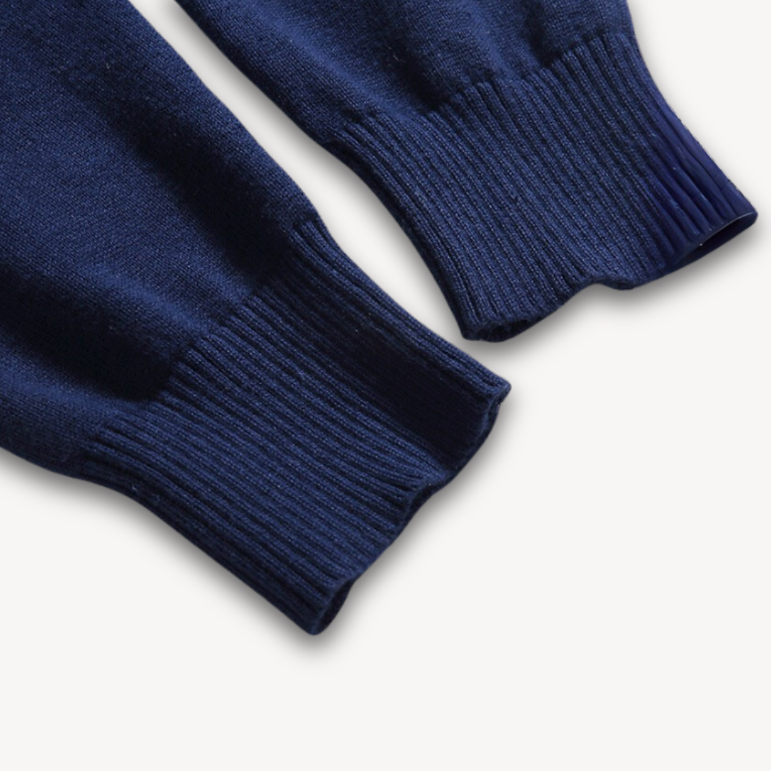 V Neck Pullover Jumper - Slim Fit Smart Casual Style