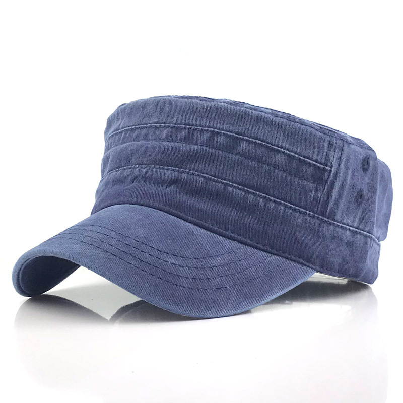 Military Cap - Classic Cadet Style with Curved Brim