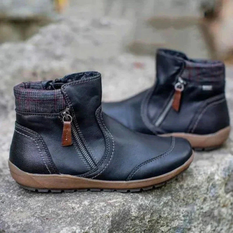 Ankle Boots | Side Zip with Padded Cuff