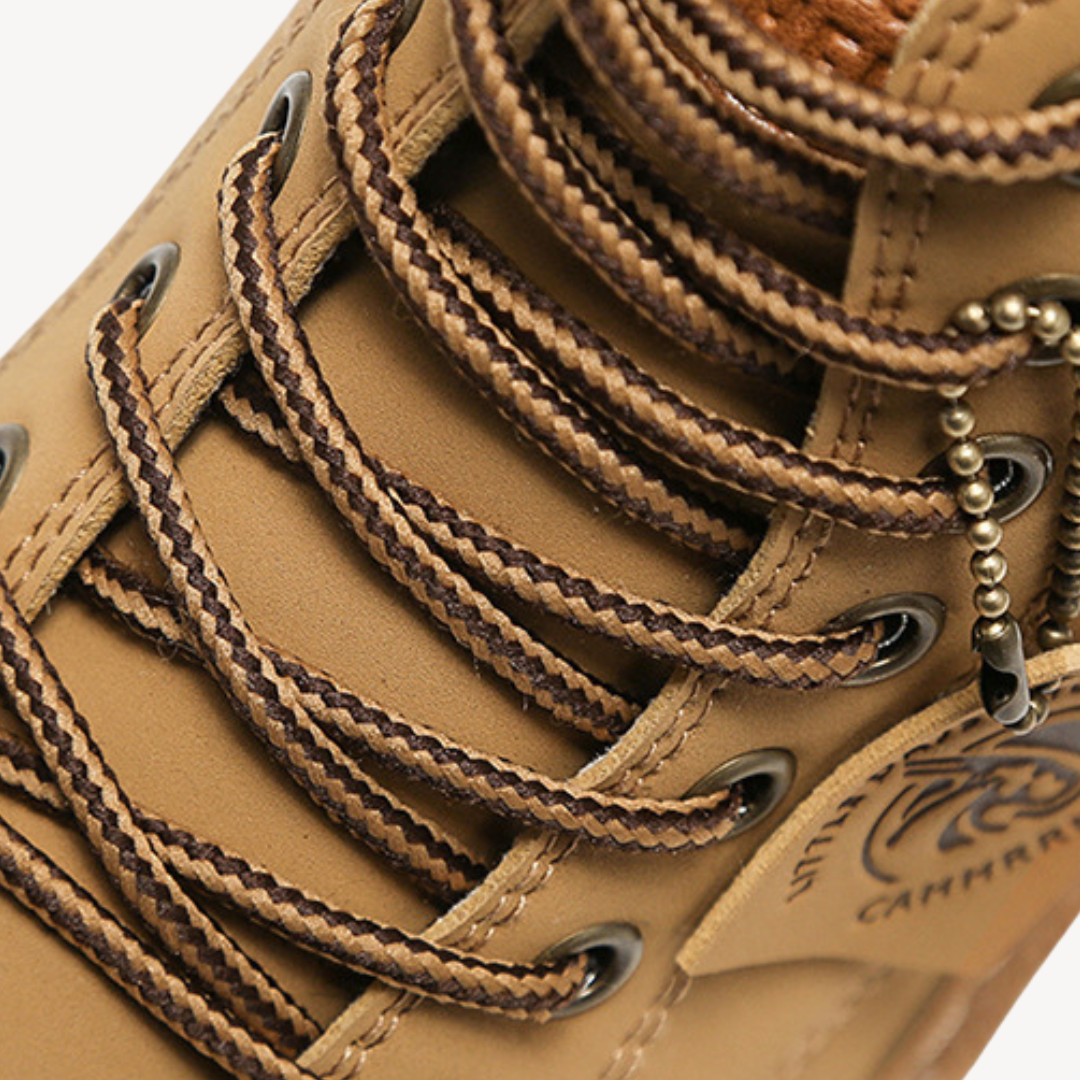 Work Boots - Ankle Height with Lace Up Street Style