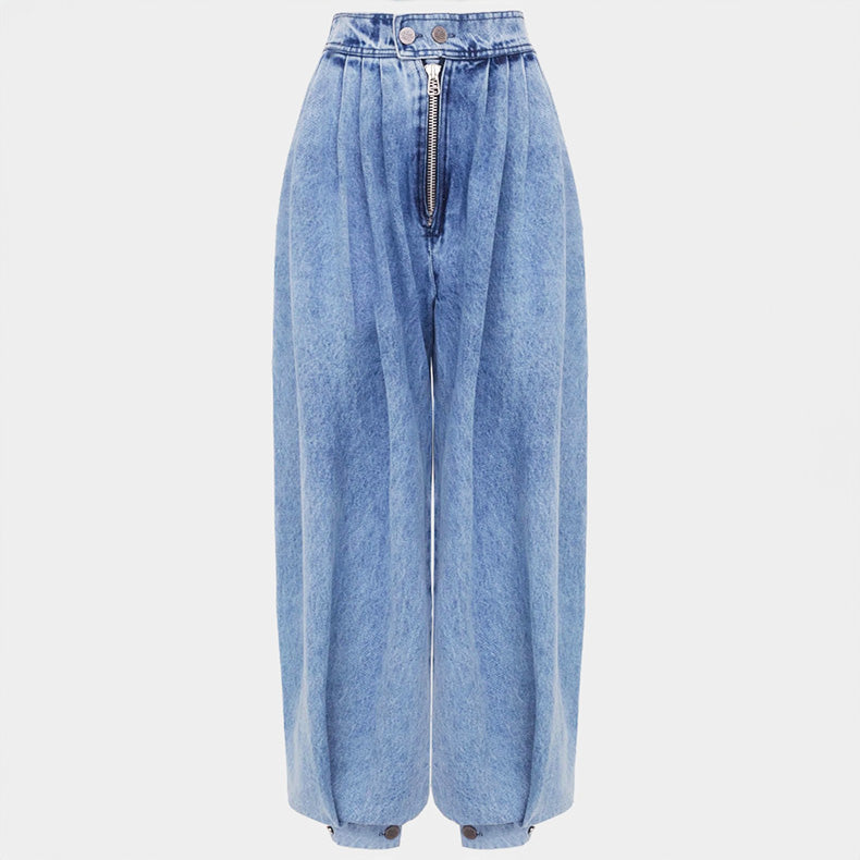 High Waist Balloon Jeans - Relaxed Fit