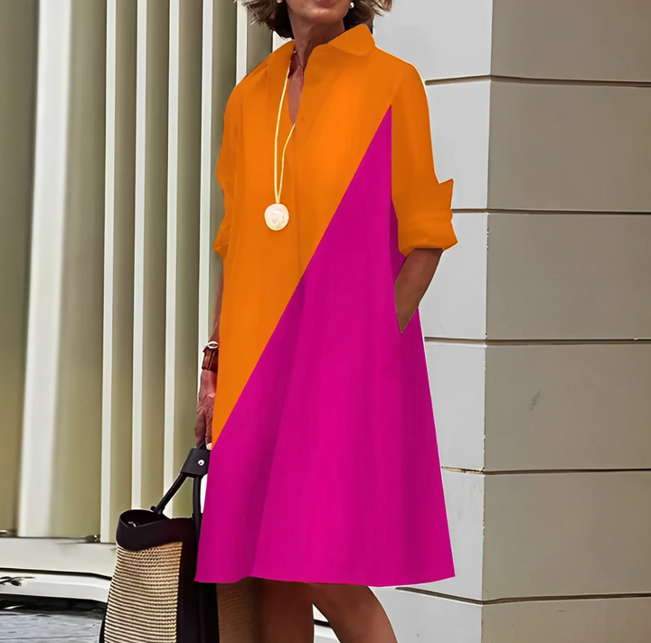 Women's Long Sleeve Midi Dress