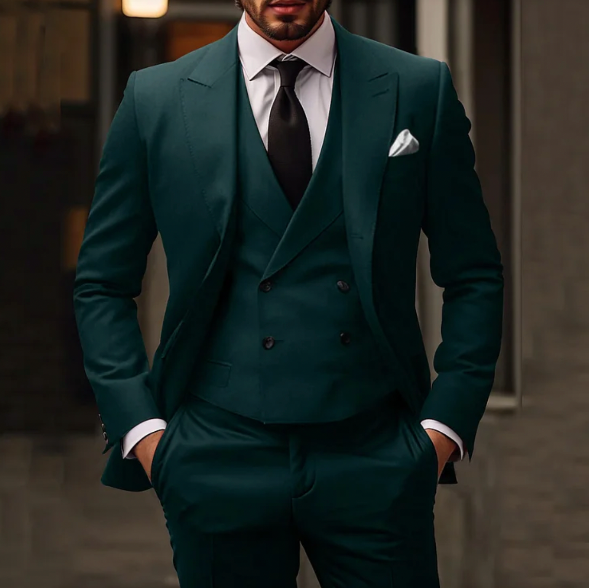 3 Piece Suit - Slim Fit Blazer with Waistcoat and Trousers