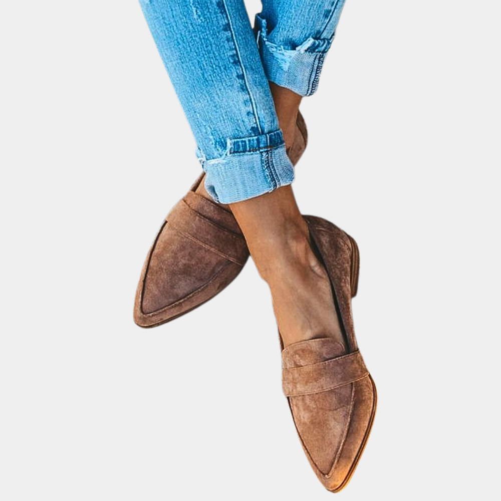 Loafers - Pointed Toe Slip On Flats