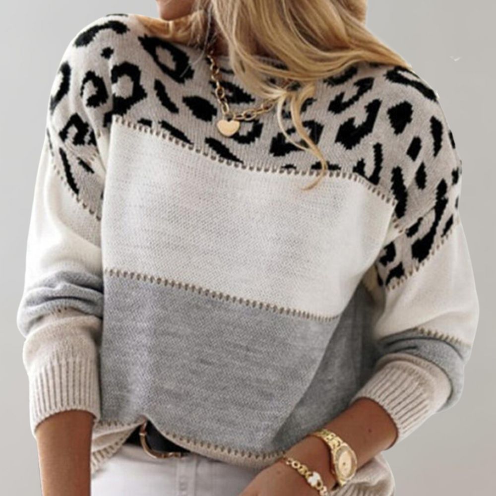 Knit Jumper | Modern Fit with Bold Pattern