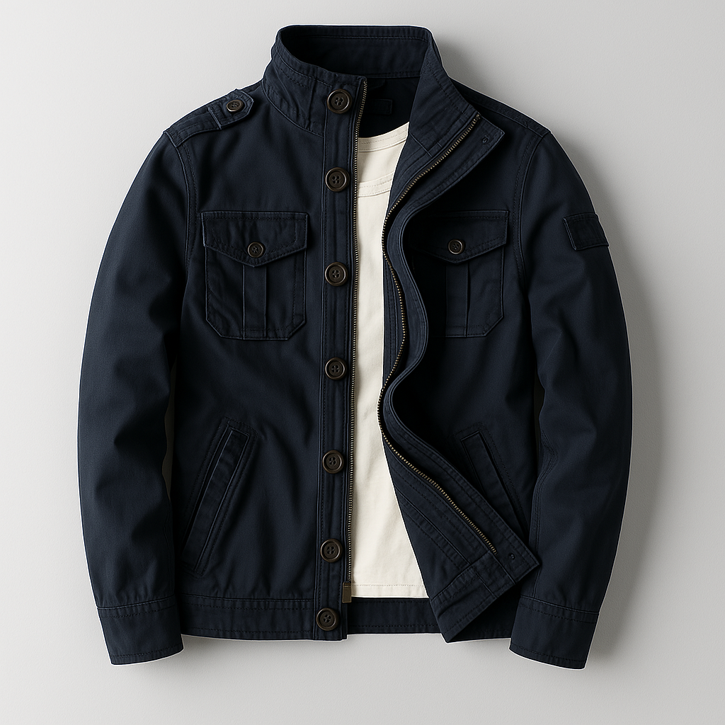 Utility Jacket | Button Front Casual Style