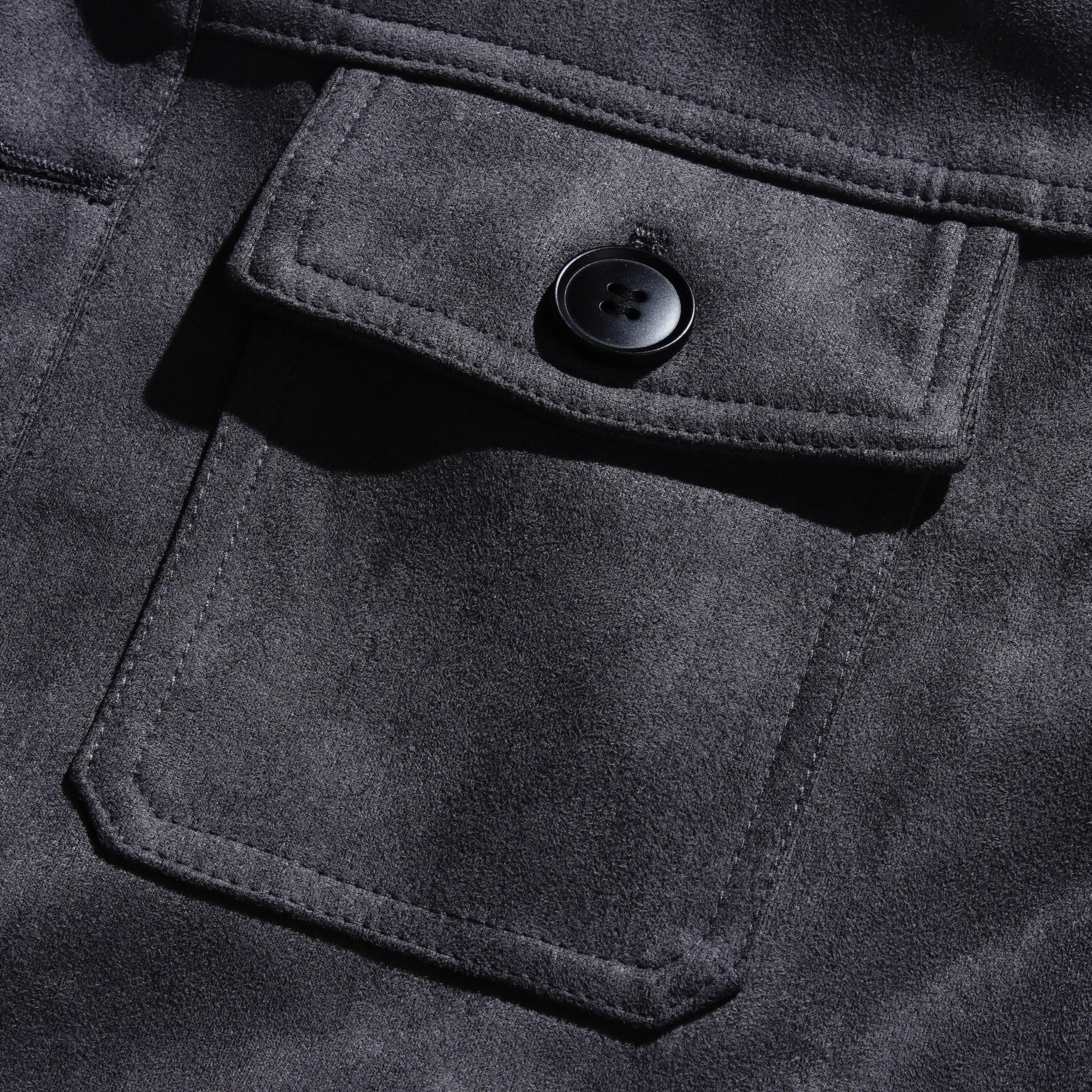 Casual Jacket | Stand Collar Button Front
