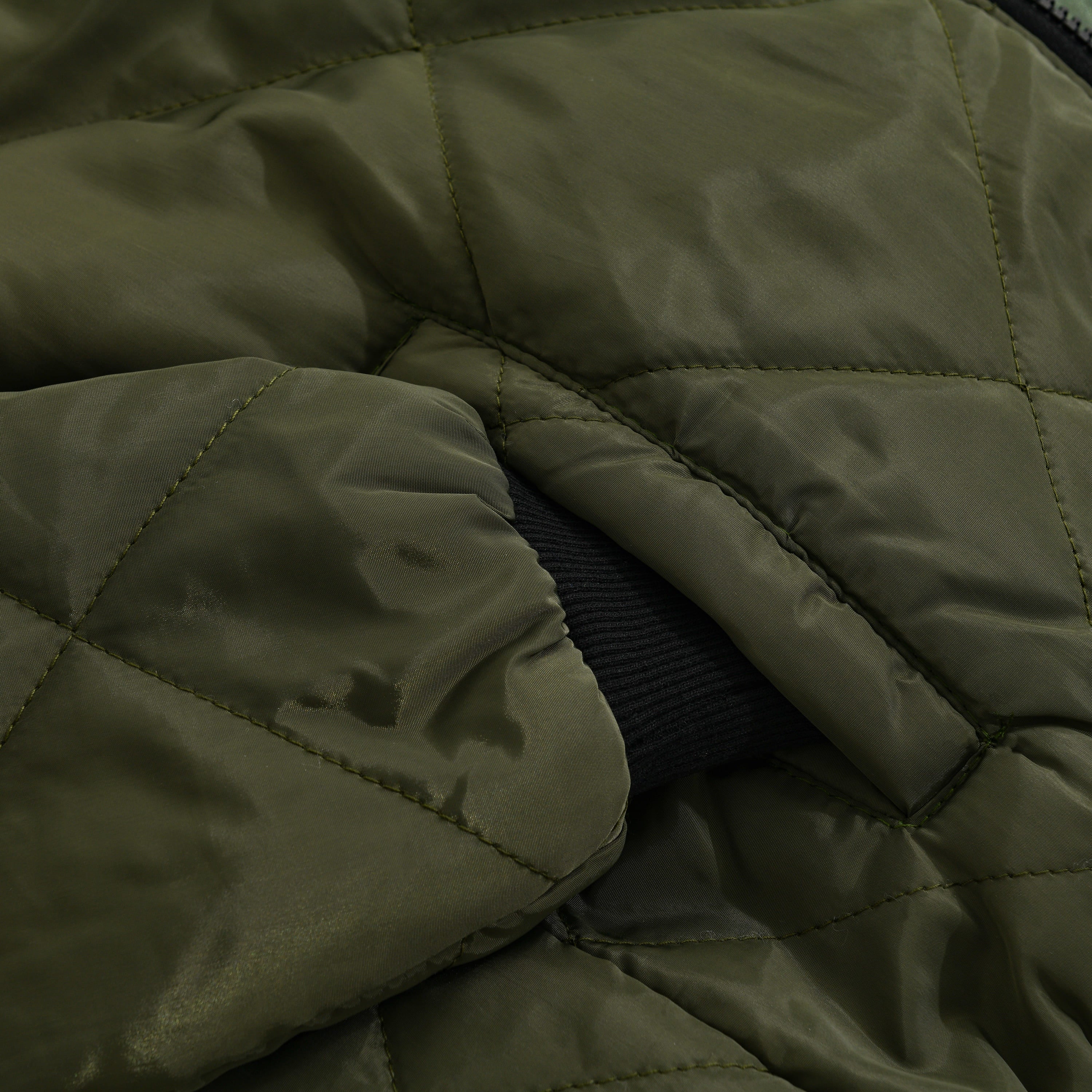 Quilted Bomber Jacket | Zip Front Classic Fit