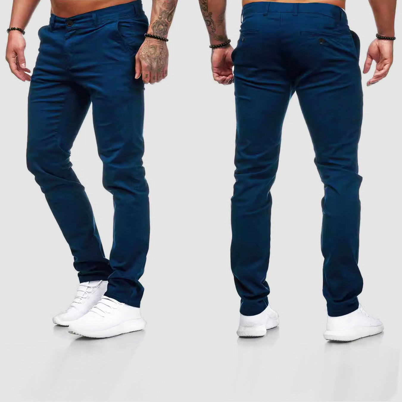 Work Trousers - Slim Fit with Clean Finish