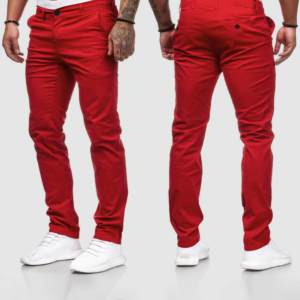 Work Trousers - Slim Fit with Clean Finish