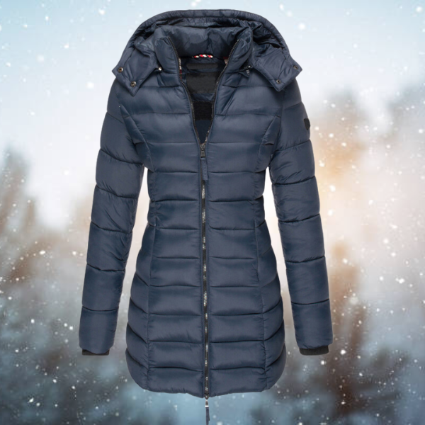Puffer Coat | Long Quilted with Hood