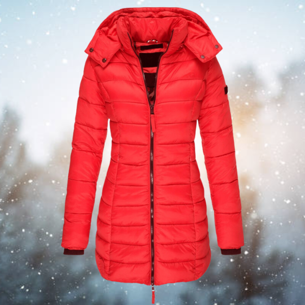 Puffer Coat | Long Quilted with Hood