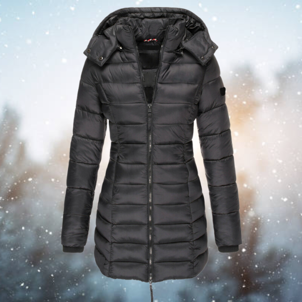 Puffer Coat | Long Quilted with Hood
