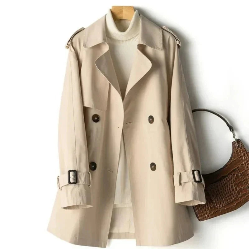 Trench Coat - Classic Double Button with Belt Cuffs