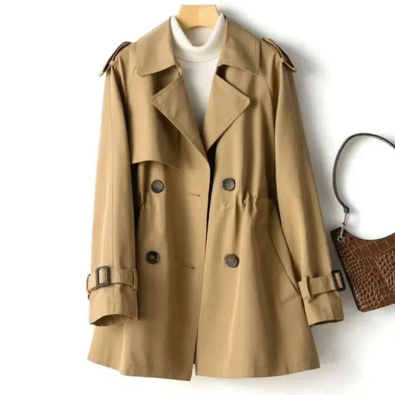 Trench Coat - Classic Double Button with Belt Cuffs