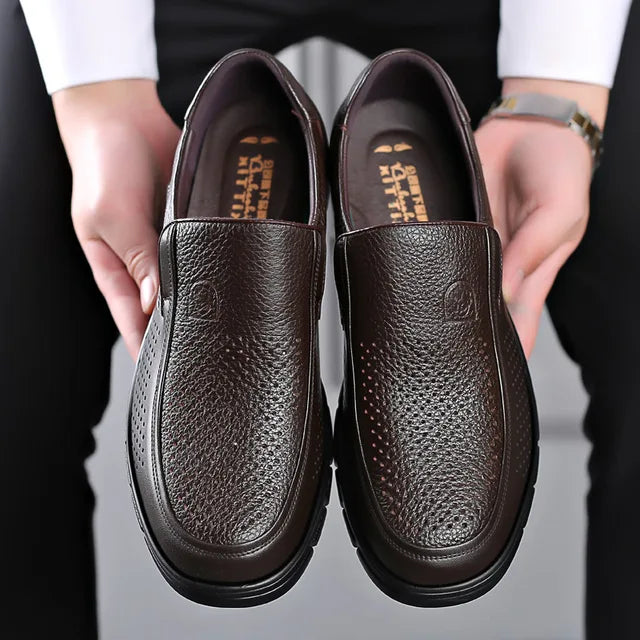 Slip On Loafers - Rounded Toe with Thick Sole Design
