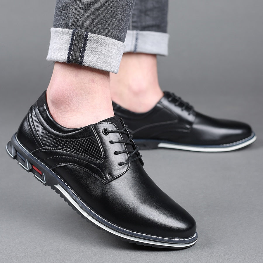 Casual Lace Up Shoes - Textured Detail