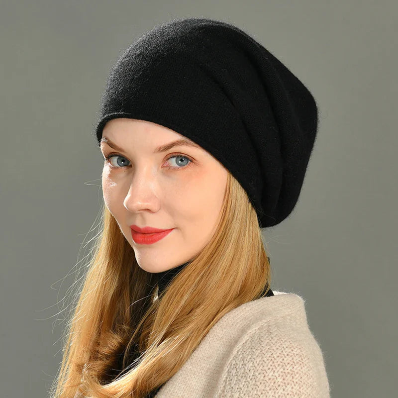 Beanie Hat - Slouchy Knit Style