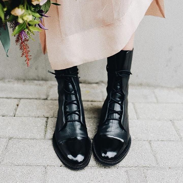 Lace Up Boots | Classic Mid Calf Design