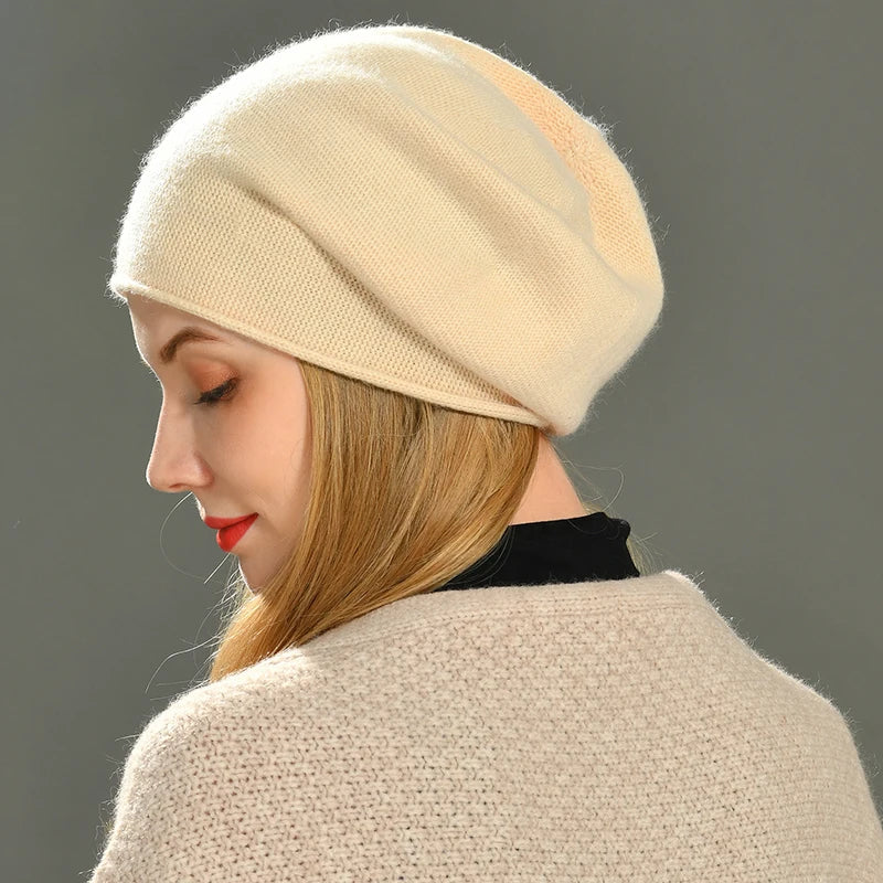 Beanie Hat - Slouchy Knit Style