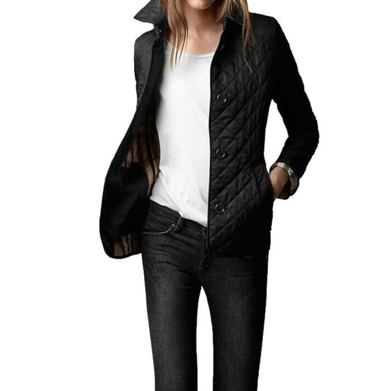 Quilted Jacket - Button Front Lightweight Style