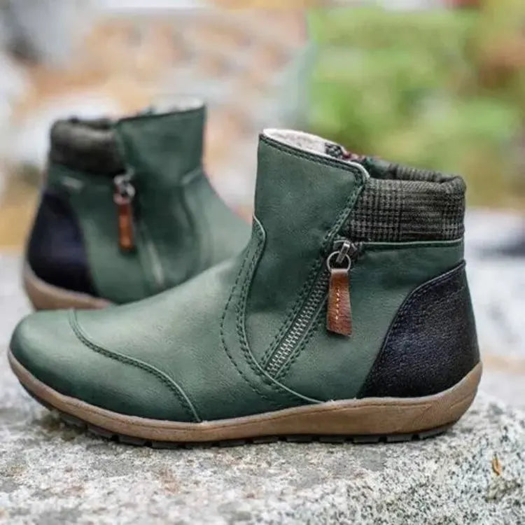 Ankle Boots | Side Zip with Padded Cuff