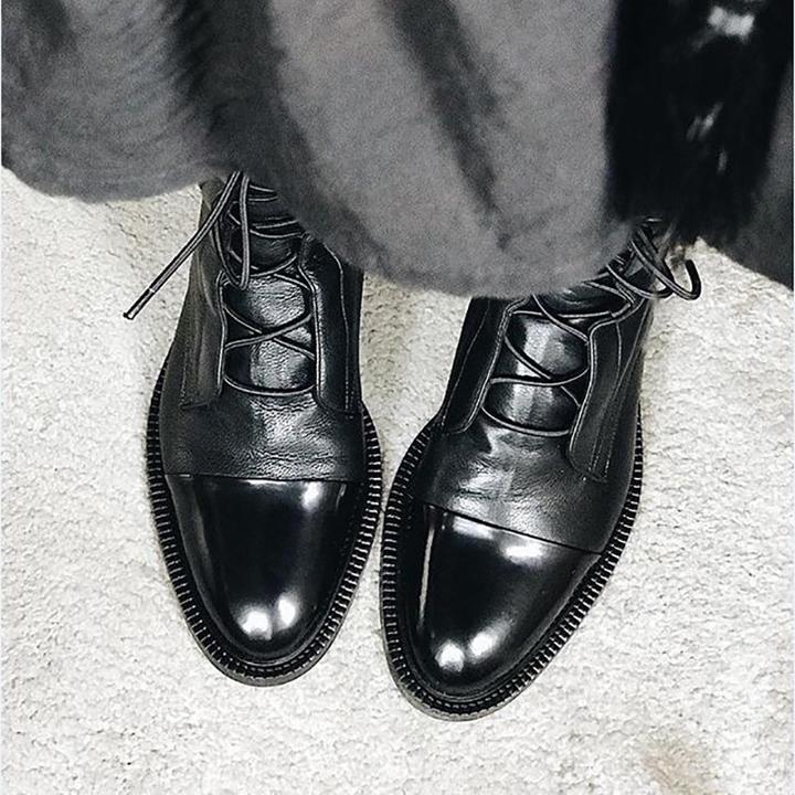 Lace Up Boots | Classic Mid Calf Design