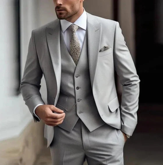 Men’s Suit | Three Piece Slim Fit Formal Set For Weddings And Events