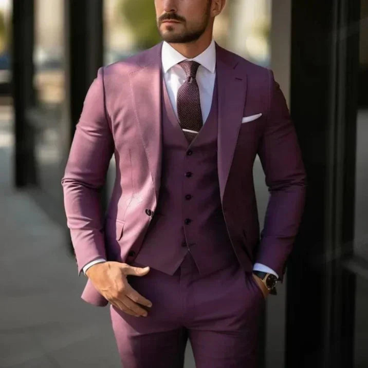 Men’s Suit | Three Piece Slim Fit Formal Set For Weddings And Events