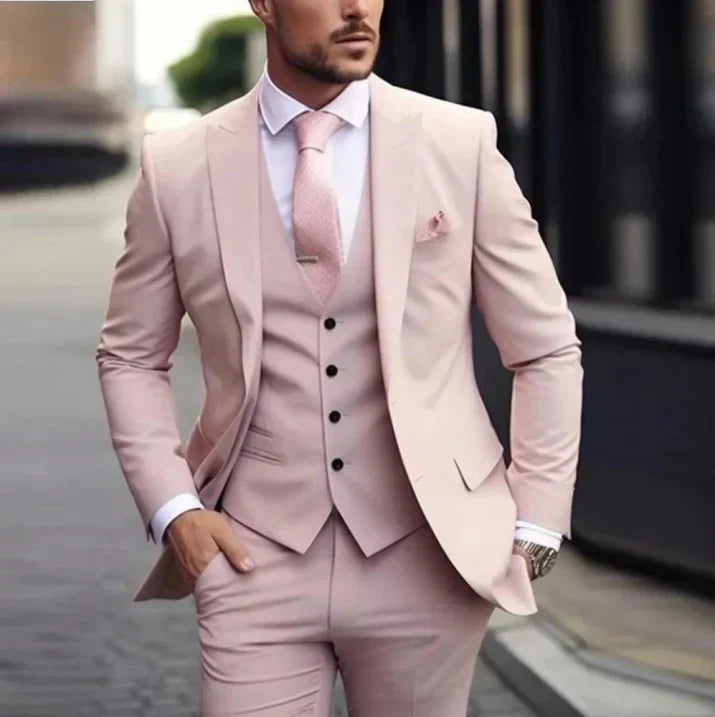 Men’s Suit | Three Piece Slim Fit Formal Set For Weddings And Events