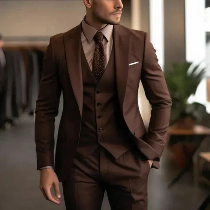 Men’s Suit | Three Piece Slim Fit Formal Set For Weddings And Events