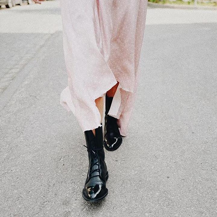 Lace Up Boots | Classic Mid Calf Design