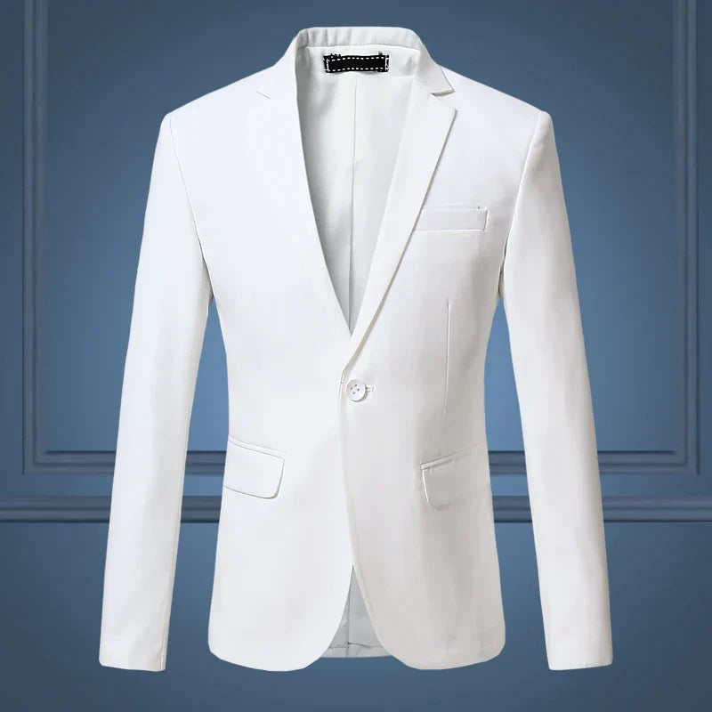 Formal Blazer Jacket - Classic Fit with Single Button