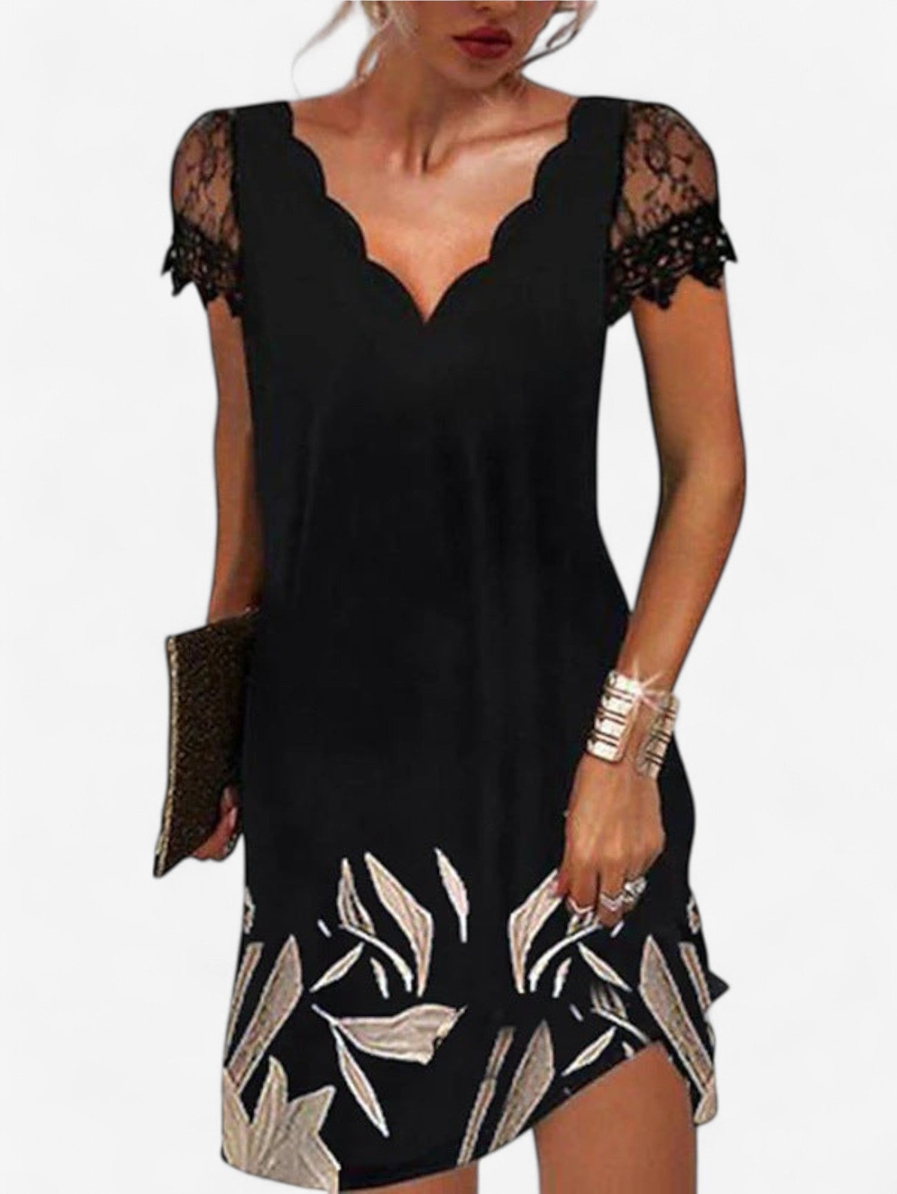 Women's Floral Fancy Mini Dress