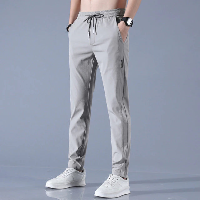 Drawstring Jogger Trousers - Slim Fit Casual Style