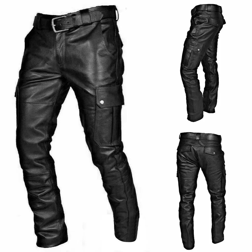 Cargo Biker Trousers | Slim Fit with Pocket Detail