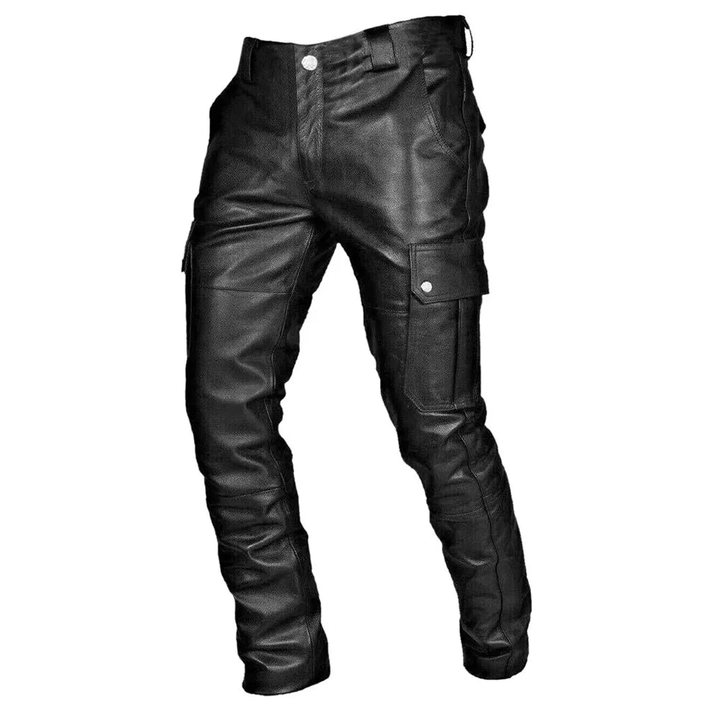 Cargo Biker Trousers | Slim Fit with Pocket Detail
